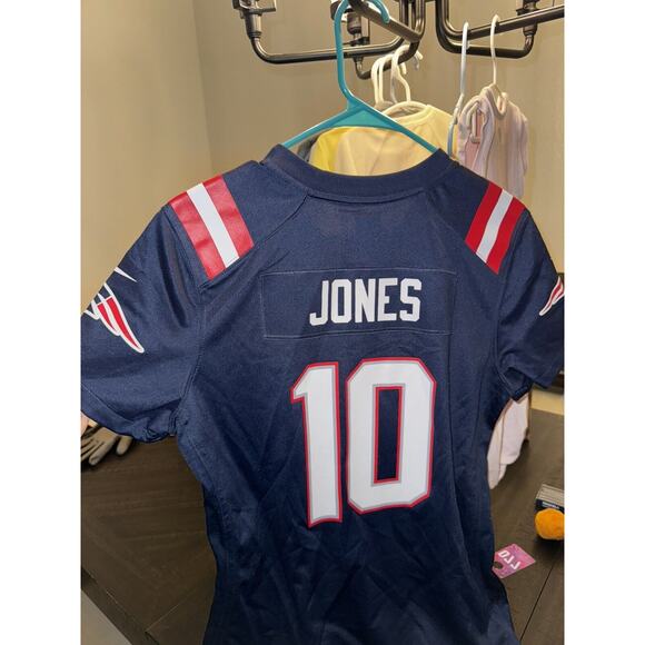 Nike On Field NFL Mac Jones New England Patriots Jersey Blue Women’s Size Large - Picture 5 of 7